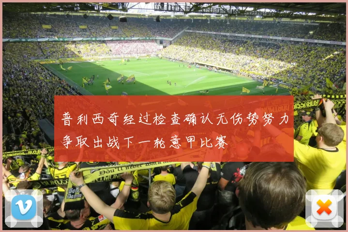 普利西奇经过检查确认无伤势努力争取出战下一轮意甲比赛
